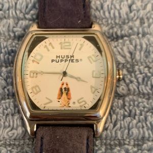 Rare Vintage Blue suede strap. Hush Puppies watch